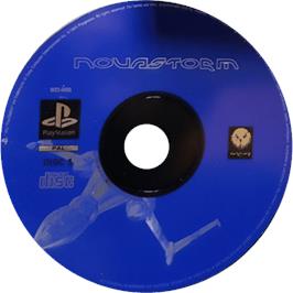 Cartridge artwork for Novastorm on the Sony Playstation.