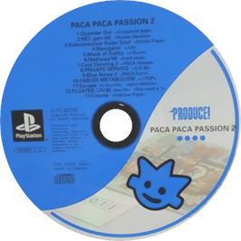 Cartridge artwork for Paca Paca Passion 2 on the Sony Playstation.
