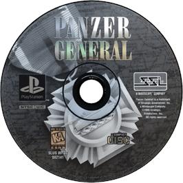 Cartridge artwork for Panzer General on the Sony Playstation.