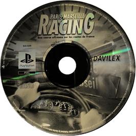 Cartridge artwork for Paris-marseille Racing on the Sony Playstation.