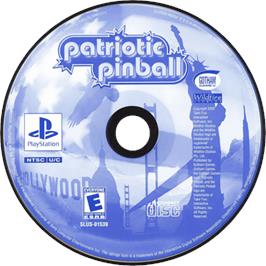 Cartridge artwork for Patriotic Pinball on the Sony Playstation.