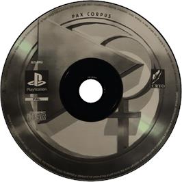 Cartridge artwork for Pax Corpus on the Sony Playstation.