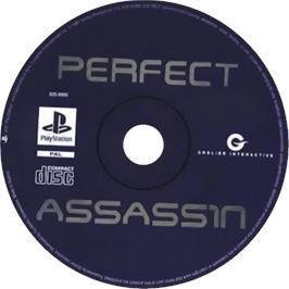 Cartridge artwork for Perfect Assassin on the Sony Playstation.