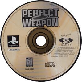 Cartridge artwork for Perfect Weapon on the Sony Playstation.