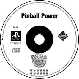 Cartridge artwork for Pinball Power on the Sony Playstation.