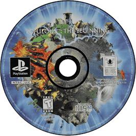 Cartridge artwork for Populous: The Beginning on the Sony Playstation.