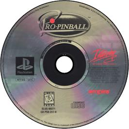 Cartridge artwork for Pro Pinball: The Web on the Sony Playstation.