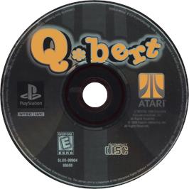 Cartridge artwork for Q-bert on the Sony Playstation.