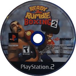 Cartridge artwork for Ready 2 Rumble Boxing Round 2 on the Sony Playstation.