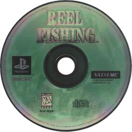 Cartridge artwork for Reel Fishing on the Sony Playstation.