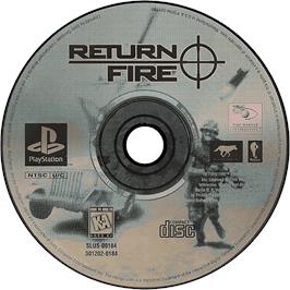 Cartridge artwork for Return Fire on the Sony Playstation.