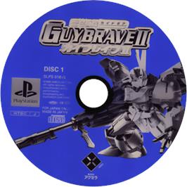 Cartridge artwork for Ridegear Guybrave 2 on the Sony Playstation.