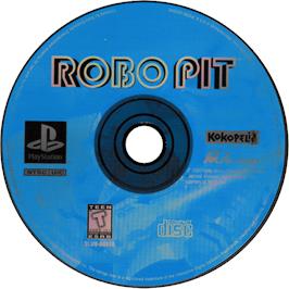 Cartridge artwork for Robo Pit on the Sony Playstation.