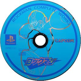 Cartridge artwork for Rockman on the Sony Playstation.