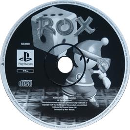 Cartridge artwork for Rox on the Sony Playstation.