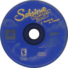 Cartridge artwork for Sabrina The Teenage Witch - A Twitch In Time! on the Sony Playstation.