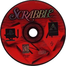 Cartridge artwork for Scrabble on the Sony Playstation.