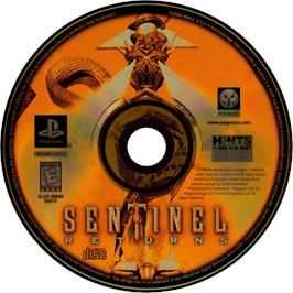 Cartridge artwork for Sentinel Returns on the Sony Playstation.