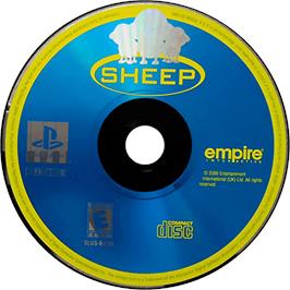 Cartridge artwork for Sheep on the Sony Playstation.