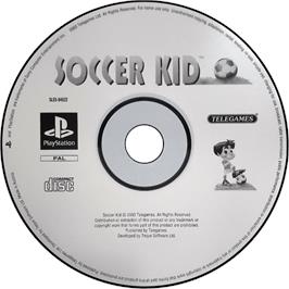 Cartridge artwork for Soccer Kid on the Sony Playstation.