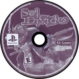 Cartridge artwork for Sol Divide on the Sony Playstation.