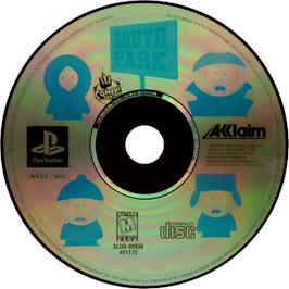 Cartridge artwork for South Park: Chef's Luv Shack on the Sony Playstation.