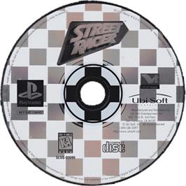 Cartridge artwork for Street Racer on the Sony Playstation.