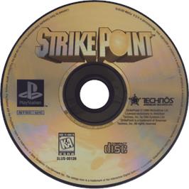 Cartridge artwork for Strikepoint - The Hex Missions on the Sony Playstation.