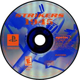 Cartridge artwork for Strikers 1945 on the Sony Playstation.