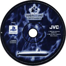 Cartridge artwork for Submarine Commander on the Sony Playstation.