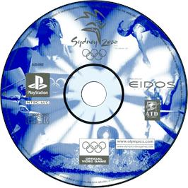 Cartridge artwork for Sydney 2000 on the Sony Playstation.