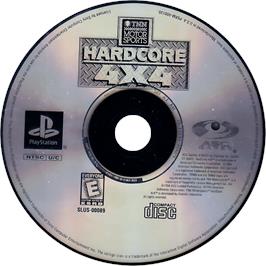 Cartridge artwork for TNN Motor Sports Hardcore 4x4 on the Sony Playstation.