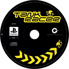 Cartridge artwork for Tank Racer on the Sony Playstation.