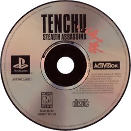 Cartridge artwork for Tenchu: Stealth Assassins on the Sony Playstation.