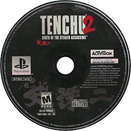 Cartridge artwork for Tenchu 2: Birth of the Stealth Assassins on the Sony Playstation.