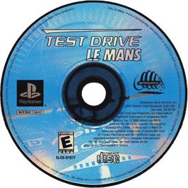 Cartridge artwork for Test Drive: Le Mans on the Sony Playstation.