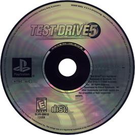 Cartridge artwork for Test Drive 5 on the Sony Playstation.