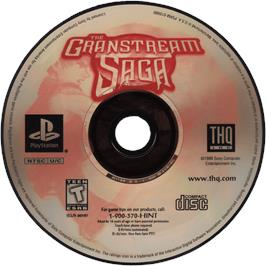 Cartridge artwork for The Granstream Saga on the Sony Playstation.