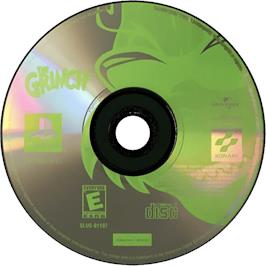 Cartridge artwork for The Grinch on the Sony Playstation.