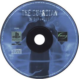 Cartridge artwork for The Guardian of Darkness on the Sony Playstation.