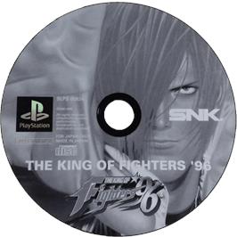 Cartridge artwork for The King of Fighters '96 on the Sony Playstation.