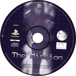 Cartridge artwork for The Mission on the Sony Playstation.
