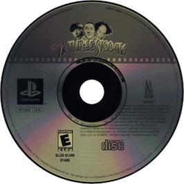 Cartridge artwork for Three Stooges, The on the Sony Playstation.