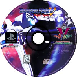 Cartridge artwork for Thunder Force 5 - Perfect System on the Sony Playstation.