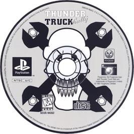 Cartridge artwork for Thunder Truck Rally on the Sony Playstation.