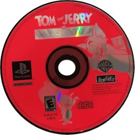 Cartridge artwork for Tom And Jerry In House Trap on the Sony Playstation.