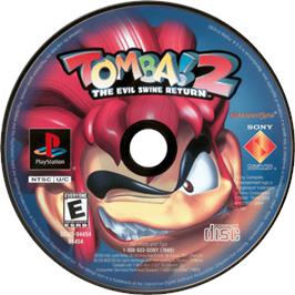 Cartridge artwork for Tomba! 2: The Evil Swine Return on the Sony Playstation.