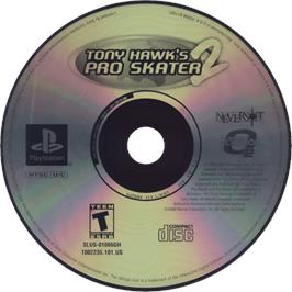 Cartridge artwork for Tony Hawk's Pro Skater 2 on the Sony Playstation.