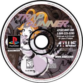 Cartridge artwork for Trap Gunner on the Sony Playstation.