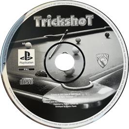 Cartridge artwork for Trickshot on the Sony Playstation.